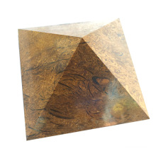 Sales Natural Golden Silk Jade Quartz Crystal Pyramid Point Healing Crystal